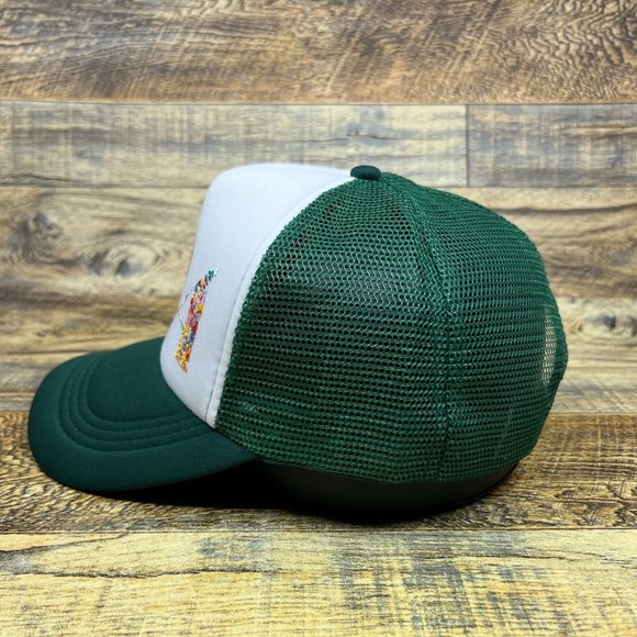 A24 Midsommar Mens Trucker Hat Green Snapback Cult Horror Retro Baseball Cap - Picture 4 of 8